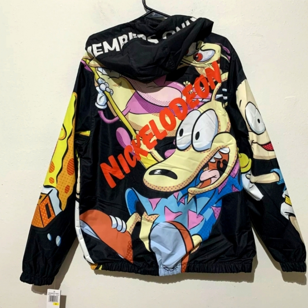 Members Only x Nickelodeon Rugrats Windbreaker Jacket Men’s Size Medium NWT